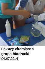 Pokazy chemiczne grupa Biedronki