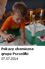 Pokazy chemiczne grupa Pszczółki